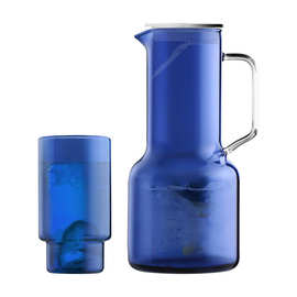 J7IB批发轻奢彩色高颜值耐高温玻璃凉水壶夏家用大容量冷水壶水杯