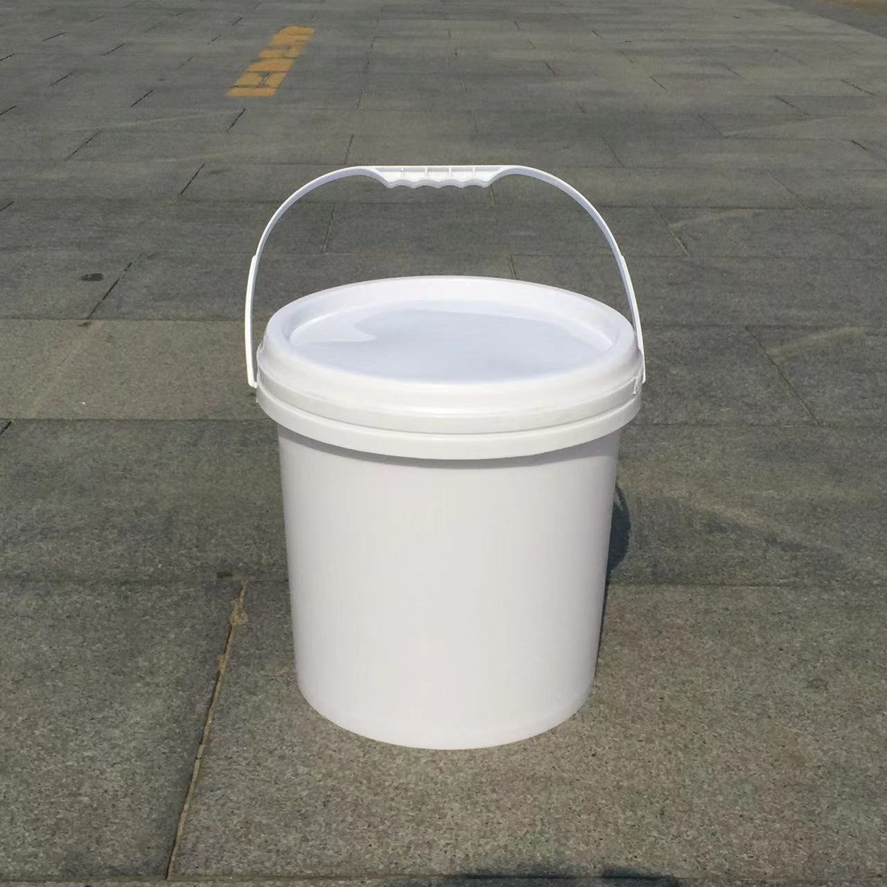 厂方批发10L-A塑料提手油漆桶 润滑油桶包装桶 塑料油漆桶圆形