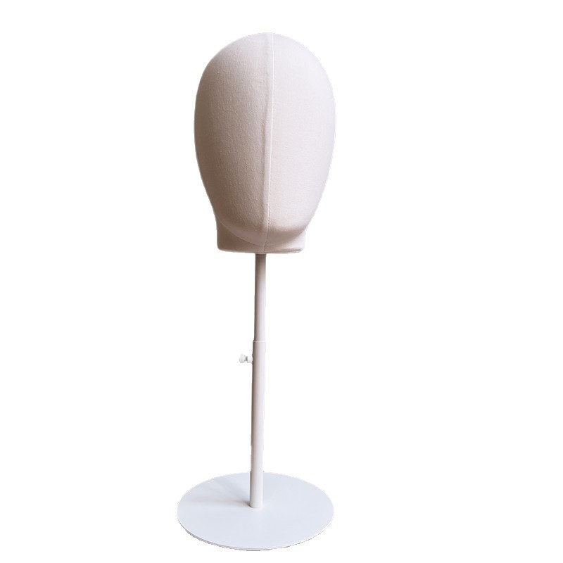 New model of white fabric head mannequin with pin holes, hat display stand, wig display rack, hat storage rack, hat support, hat holder