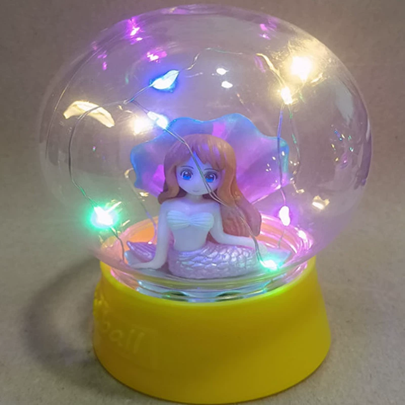 Ручной работы DIY глиняная модель Хрустальный пластиковый пылезащитный чехол светодиодные светящиеся игрушки настольные украшения