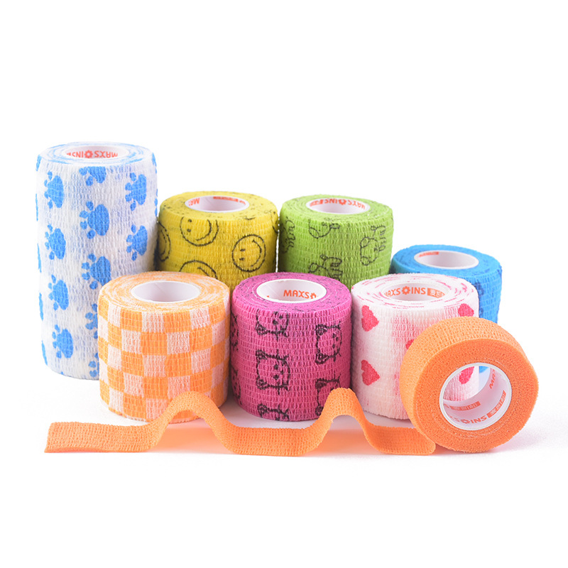 Cinta de transporte de vendaje autoadhesiva no tejida directa de fábrica vendaje deportivo vendaje para mascotas vendaje cinta elástica