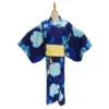 Kimono No. 9 comes with a simple girdle and fan (bow tie, inner outfit is photographed separately)