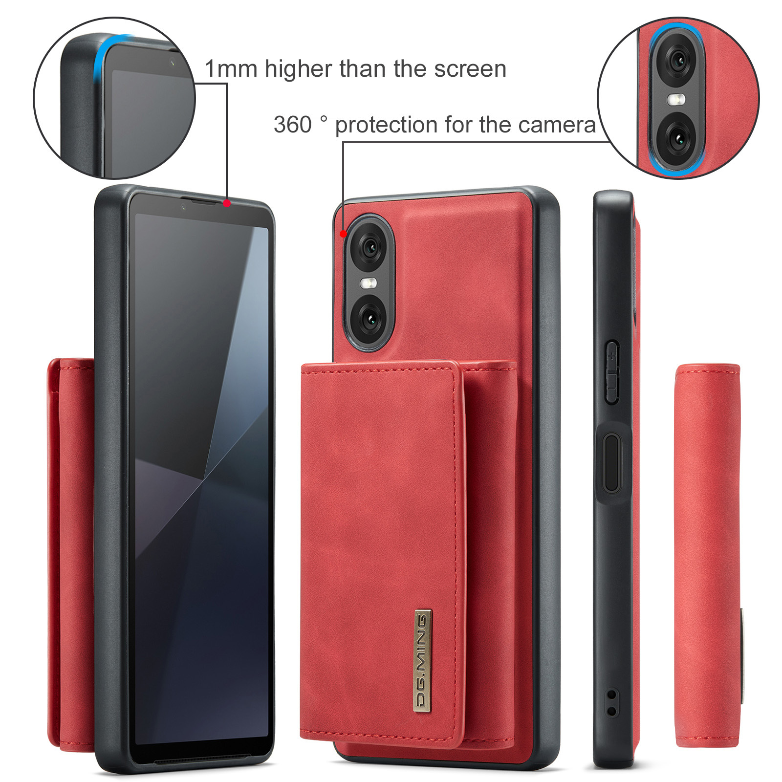 M1 for Sony Xperia 10 VI Protective Case Xperia 1VI Magnetic Split Wallet Phone Case 2024_voghion.com