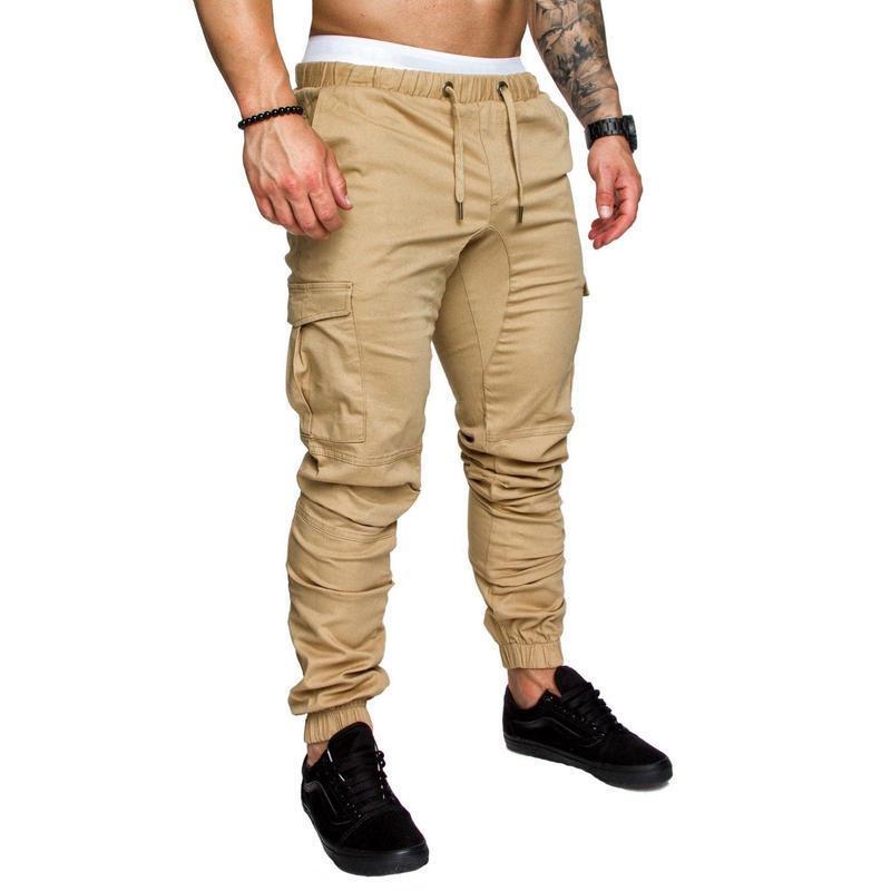 2025 New Cross-Border Dropshipping Multi-Pocket Men's Woven Casual Pants Ankle-Length