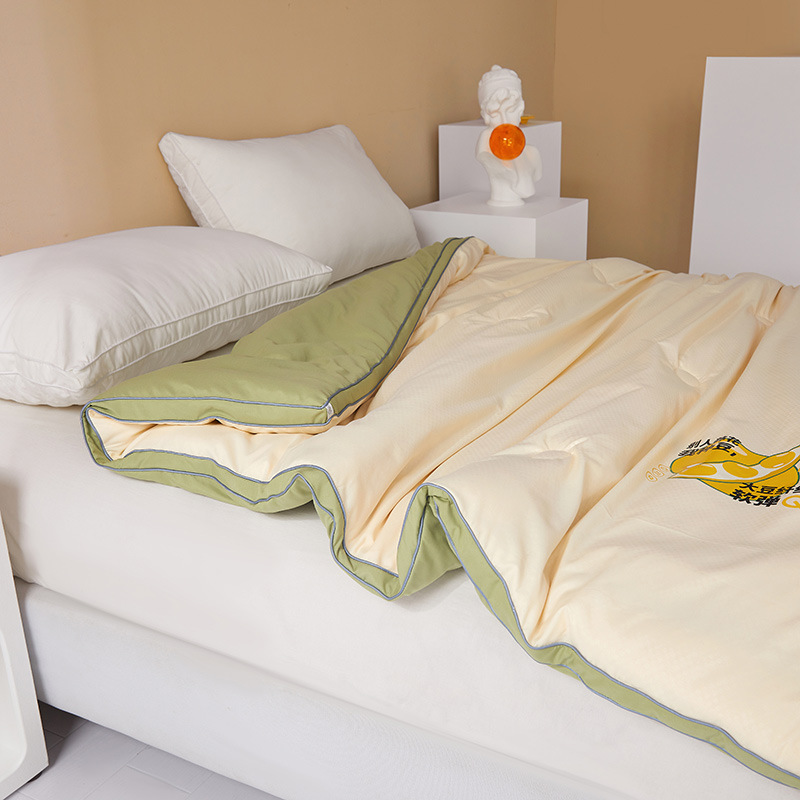 New Baby-Grade Soybean Blanket Solid Color 3D Soy Fiber Quilt Cover Single and Double Size Autumn/Winter Thick Quilt Core Can be dropshipped
