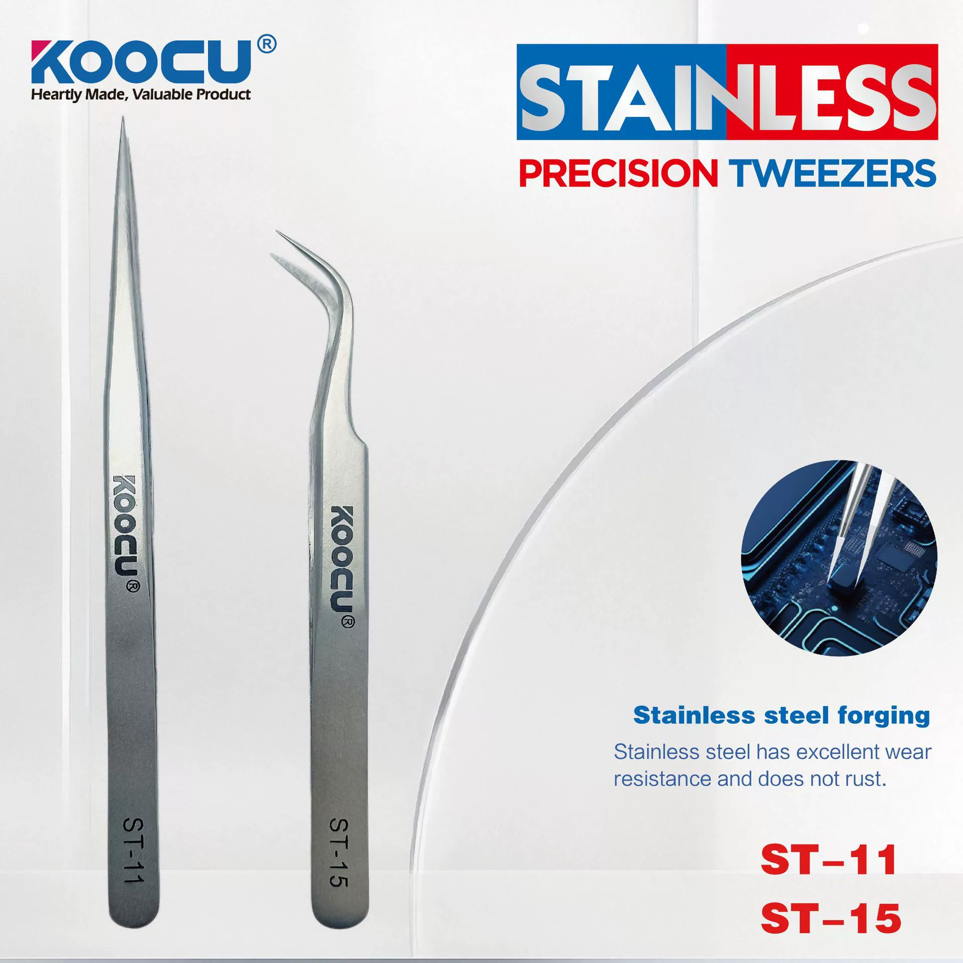 Высококачественный набор изогнутых пинцетов, специальные пинцеты из нержавеющей стали, устойчивые к коррозии и жаре, для ремонта мобильных телефонов.