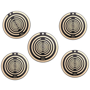 Multi-frequency oscillating polarizing disk antenna passive MWO Feng Shui ornaments five elements color disk self-healing acupoint energy disk