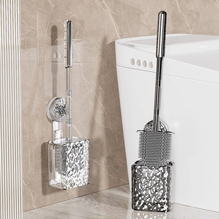Suction Cup Toilet Brush Household No Dead Angle Toilet Brush Toilet Cleaning Toilet Artifact Refresh Corrugated Toilet Brush