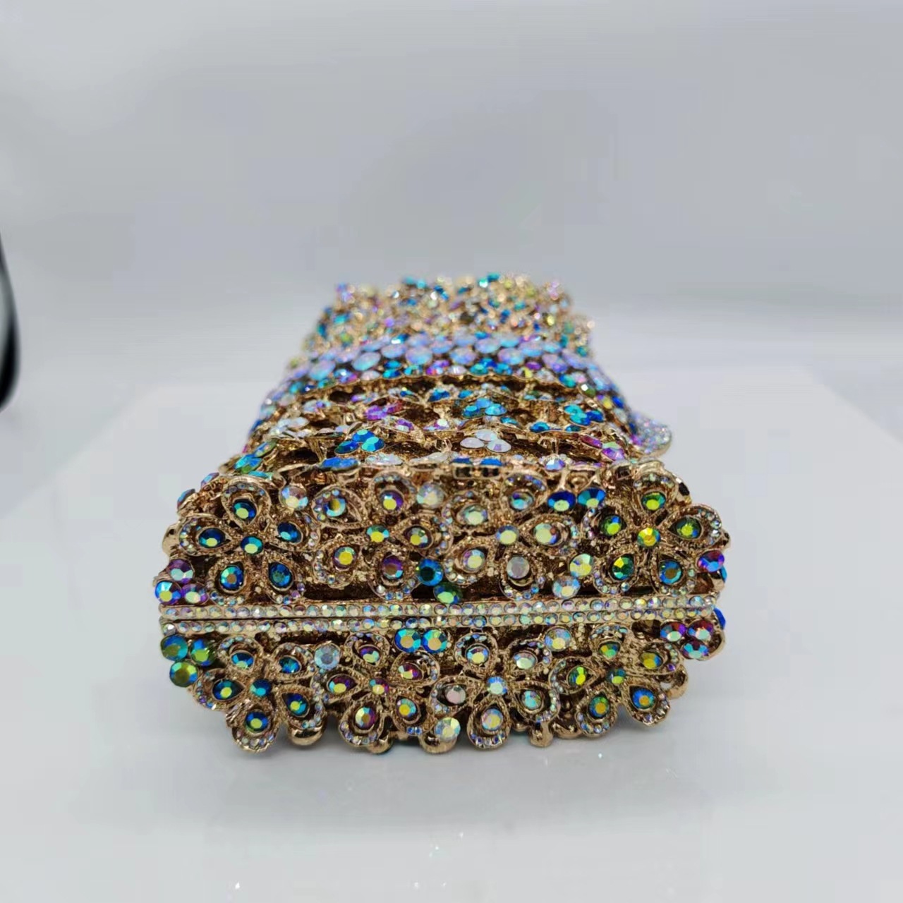 Bolsa de cena con diamantes transfronterizos en stock, bolsa de diamantes holgada, bolsa de embrague de piedra
