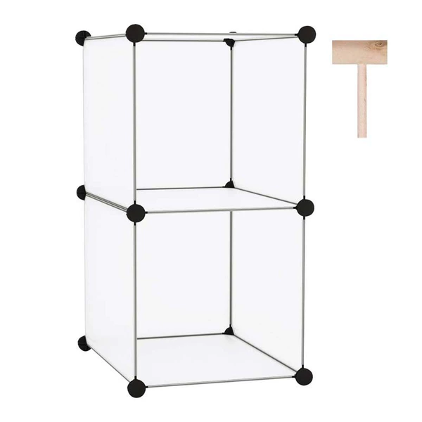White two grids without door
