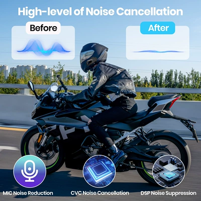 3-Person Intercom, Motorcycle Helmet Headset