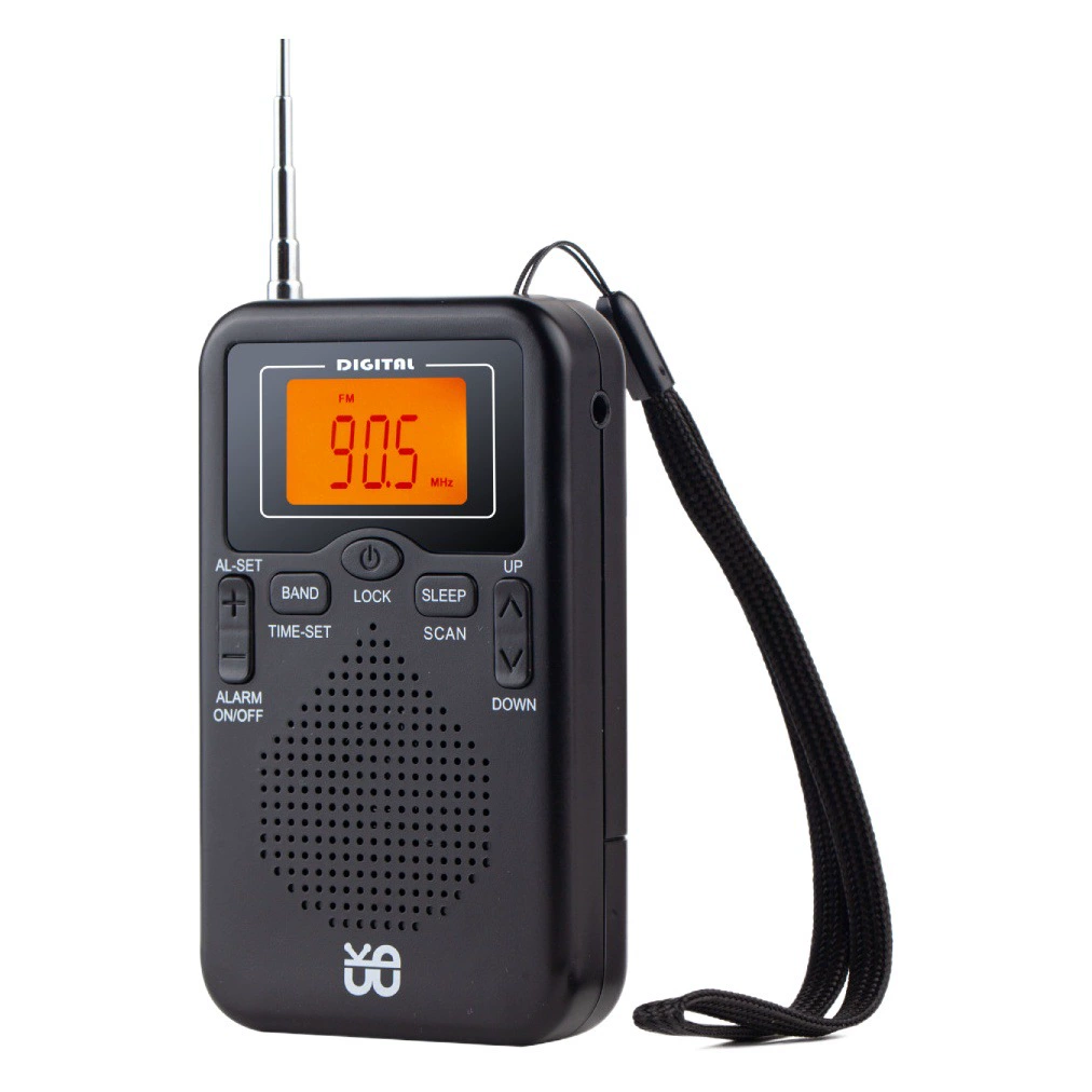 Производитель оптового радио портативный карманный FM/AM колокол стерео W-206 красивый большой квадратный радио