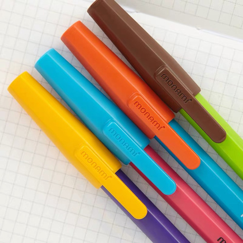 Monami Korean 0.7mm cap-type ballpoint pen signature pen contrasting color ballpoint pen 153Stick