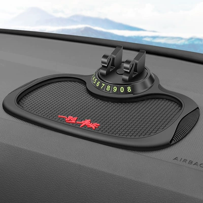 Anti-slip mat panel mobile phone bracket - anti-slip-mat-black-edge-with-hidden-number-bracket