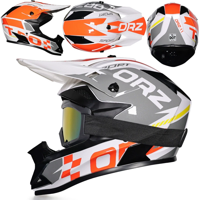 (Cross-border trading), off-road helmet for men and women, mountain breathable racing car, 3 piece set