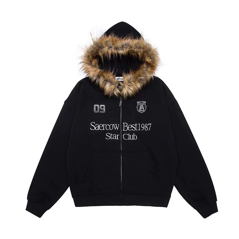 Американский уличный прилив медаль с вышитым кардиганом с капюшоном свитер для мужчин и женщин прилив свободный повседневный толстовка с капюшоном