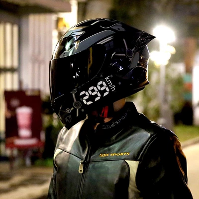 Delivery Ais Motorcycle Helmet Men's: Motosiklet kaskı (dəbilqə) - black-rapid-with-black-tea-m