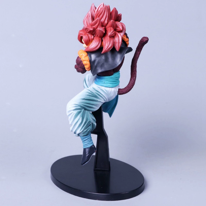 Фигурка «Семь Драконьих Шаров» Super Saiyan 4 с красными волосами Вуджита, коллекционная в коробке с ручкой