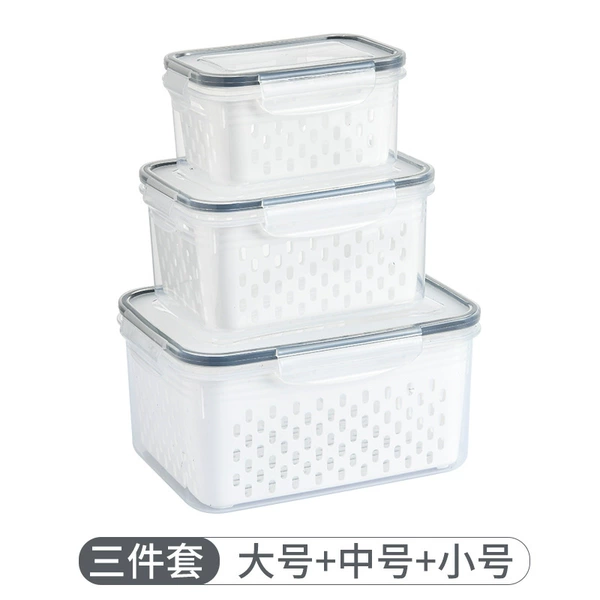 Fresh box with three sets of baskets