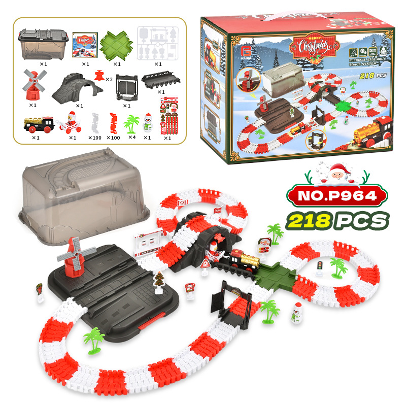 P964 크리스마스 철도 차량 218PCS