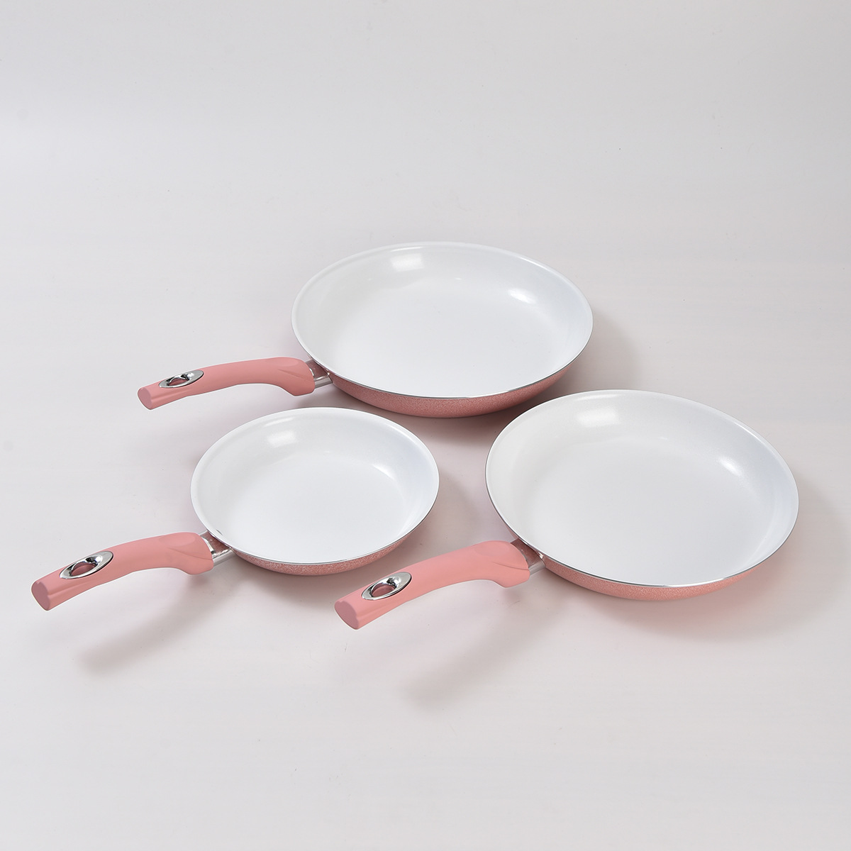 Nuevo conjunto de paneles de tres piezas, paneles antiadherentes profundos, paneles caseros, paneles de frita, paneles de leche, paneles combinados