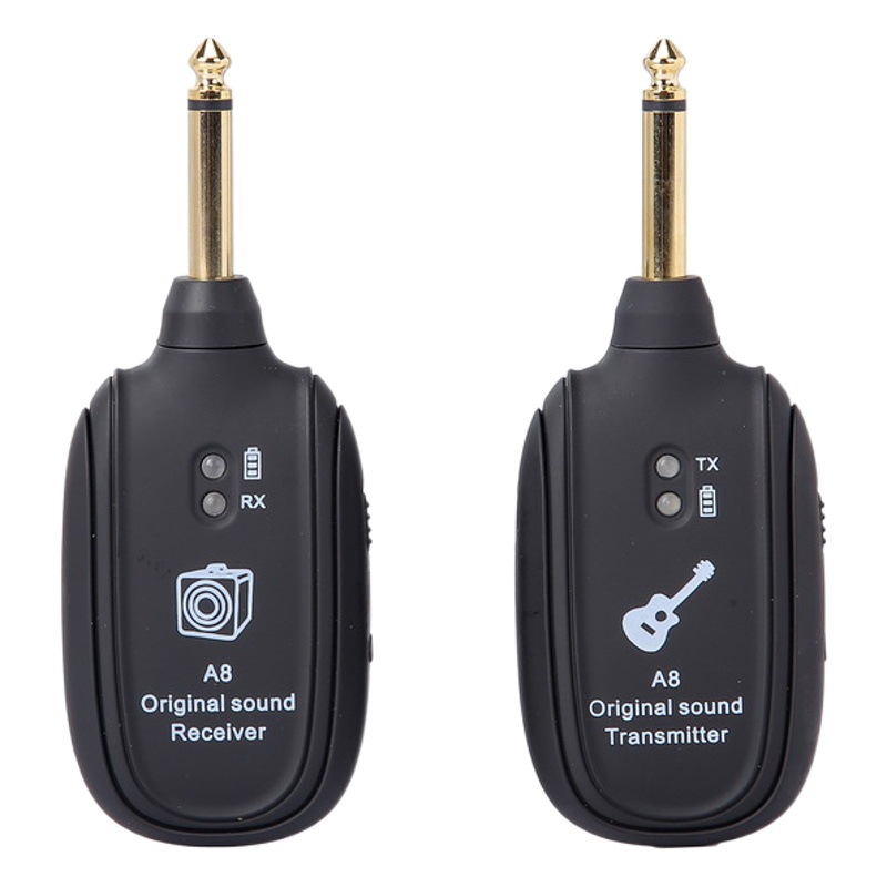 Transmisor inalámbrico de la guitarra A8 transmisor inalámbrico de la guitarra conveniente para el bajo de la guitarra eléctrica