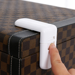 2024 White Baby Safety Lock Children's Safety Refrigerator Lock Cabinet Drawer Curved Lock 90-degree Straight Corner Buckle Lock