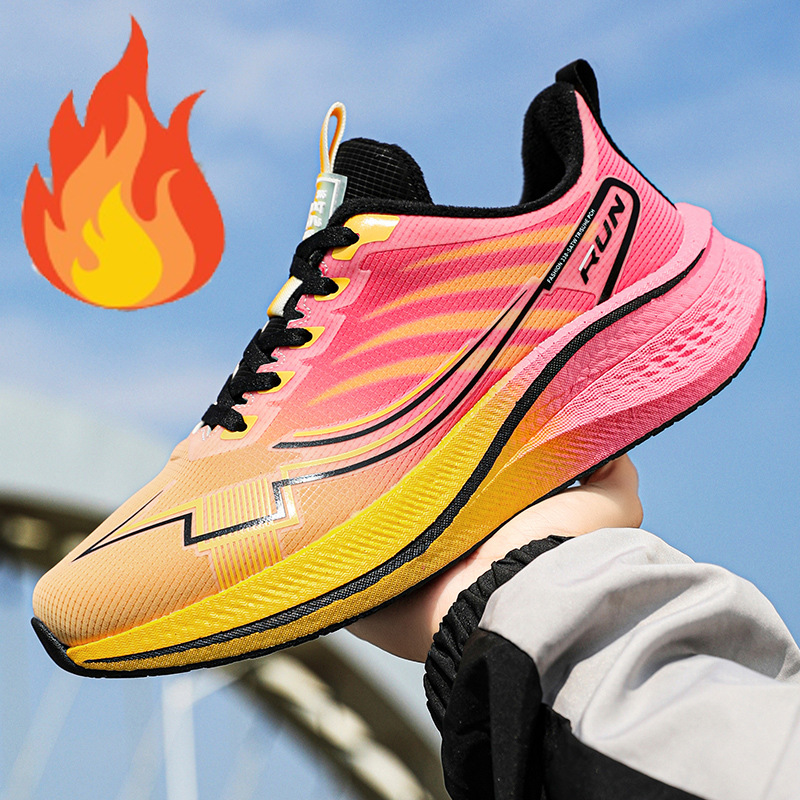 Comercio exterior 48 zapatos de corrida de carbono de cuero para hombres zapatos deportivos de maratón profesional zapatos de entrenamiento físico para estudiantes