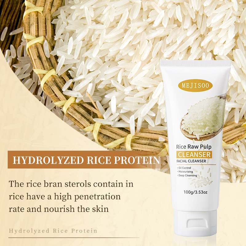 Comercio exterior transfronterizo Arroz Vitamina C limpiador facial Vitamina C & Arroz Pulpa Raw Facial Cleanser