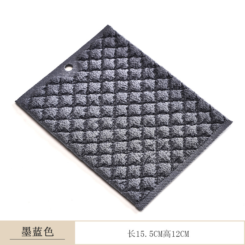 차 세트 청소 천-잉크 블루