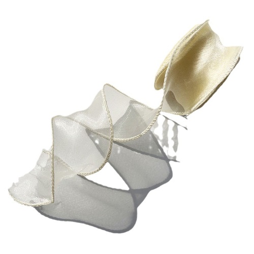 Shoe flower headdress bow yarn ribbon gift cake bundling decoration strap flower package flower tie flower fishtail yarn ribbon