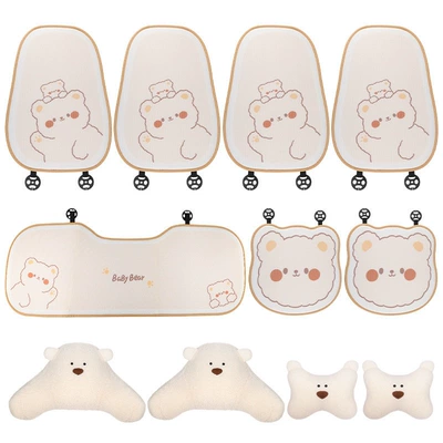 Multi-function pad — for Women - quality-upgradesummer-ice-silk-cute-bear-11-piece-set