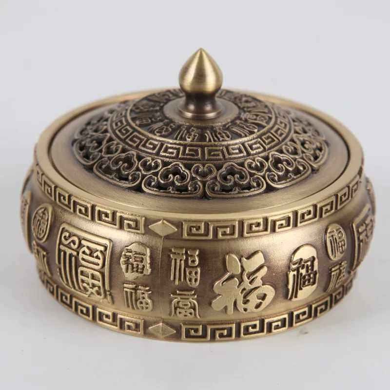 Медный антикварный курильник Copper, для помещений, сандаловое благовоние