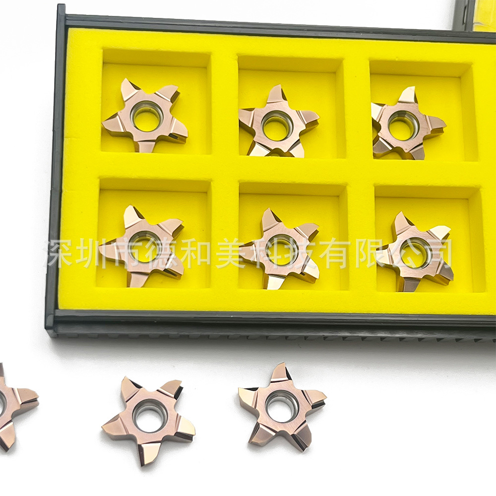 五角刀片后扫加工钛合金/不锈钢316L/17-4用走芯机车刀片PENT17