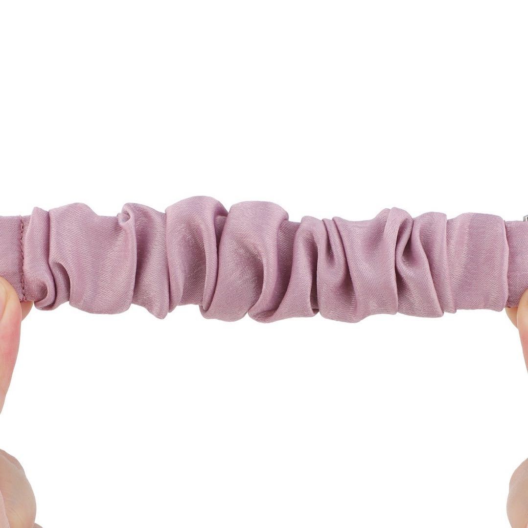 Adecuado para Fitbit Versa3 correa de intestino grueso poliéster elástico tela impresa banda de pelo correa elástica