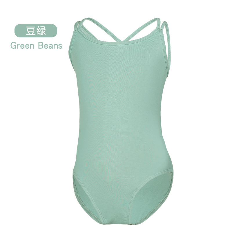 Ropa de baile para niños, ropa deportiva con tirantes de verano para niñas, ropa de baile china para niños pequeños, ropa de ballet, ropa de gimnasia sin mangas