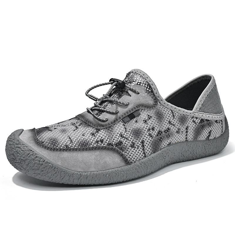 2024 verano comercio exterior zapatos de hombre de tamaño grande malla ligera zapatos de hombre transpirables al aire libre zapatos de malla de montaña casuales para hombres