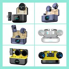 クロスボーダー無線クリップマイクQ8S3カメラ汎用屋外生放送携帯電話撮影録音ノイズ除去マイク