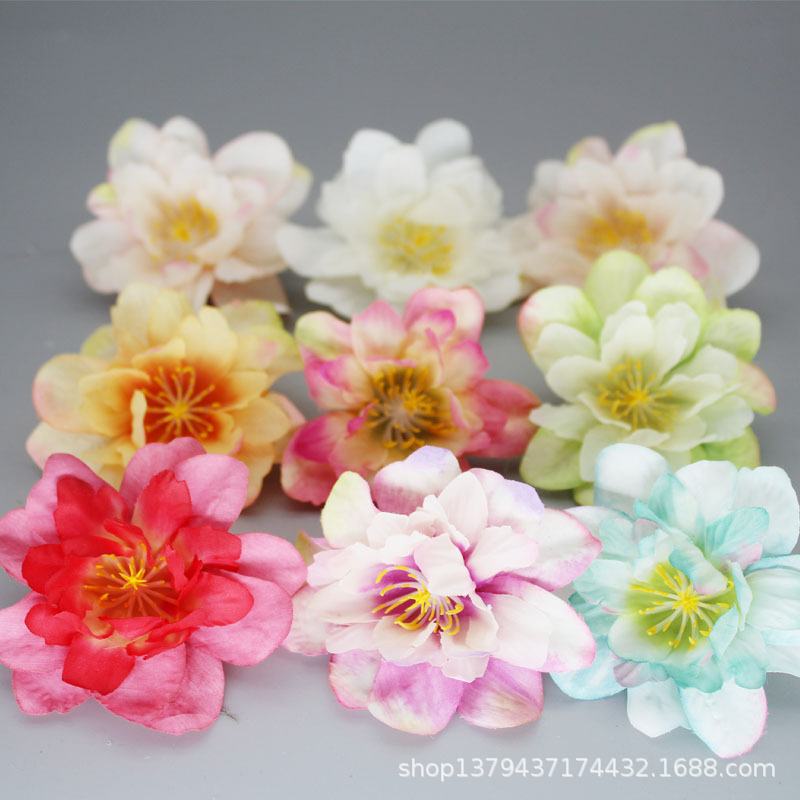 시뮬레이션 모란 꽃 머리 결혼식 꽃 벽 도로 가이드 장식 촬영 소품 꽃 아치 DIY 수제 머리 장식 실크 꽃