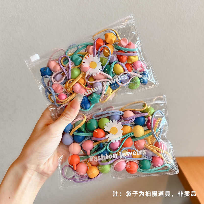 Anillo de cabello de dopamina para niños hembra 2024 nuevo cabello de alta elasticidad cuerda de cabello de cabeza duradera correa de goma cubierta de cabello