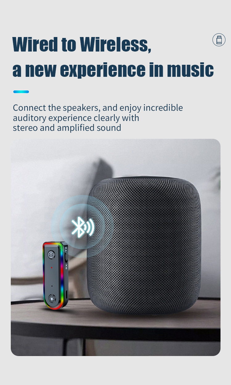 Car Wireless Bluetooth Transmitter Receiver Amplifier Plug-In Card Speaker Conversion Bluetooth Function Fm Frequency Universal Device