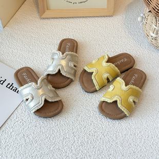 Girls Casual Outer Wear Simple Outer Wear Birkenstock Slippers 2025 Summer New Soft-Soled Slippers Princess Sandals