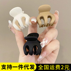 かぼちゃ型ヘアクリップ 女性用 後頭部 ハイポニーテール 小さなヘアピン ドーナツヘア固定 ヘアボールクリップ ヘアアクセサリー 球体
