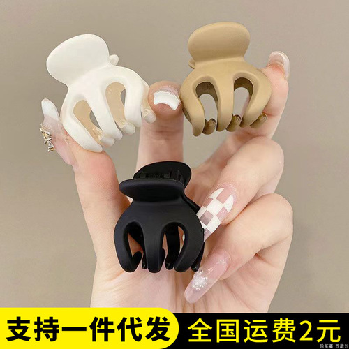 New style pumpkin clip grabber for women with high ponytail and small hairpin for hair, fixed balls, hair clip, headgear