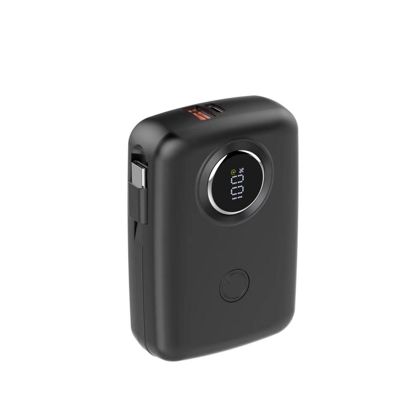 Portable Power Bank With Built-in Cable Fast Charging 10000mah_voghion.com