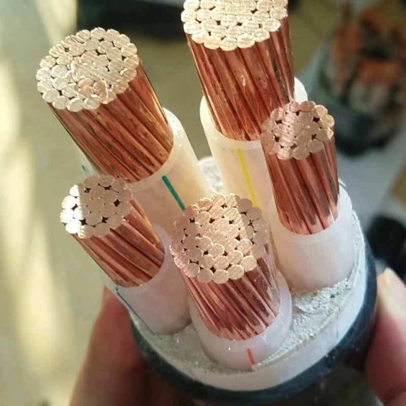 亚强电线电缆厂家YJV3*50+2*25户外5芯50平方铜芯电缆线 电力电缆