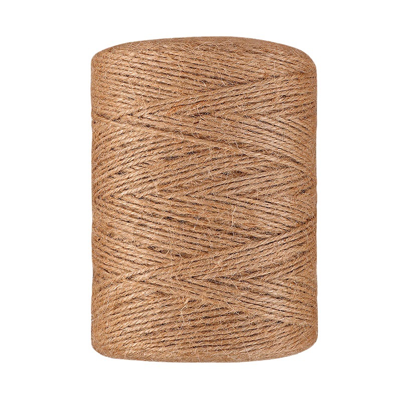 Cuerda de cáñamo cuerda decoración al por mayor tejida a mano gato rasguño espada fina gruesa DIY decorativa tubería de agua trenzado hilo lino color