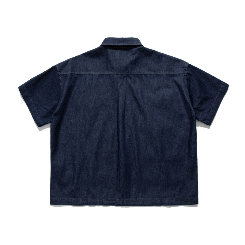 Camicia vintage in jeans da uomo stile americano retrò_voghion.com