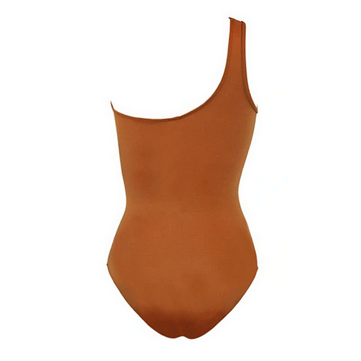 136g Weight Sleeveless Sleeve Length Nylon Fabric Type Regular Top Length Bodysuit Tops Type Swimming Occasion Oblique collar Neckline Skinny Fit Type Solid Color Pattern Women's Gender Pleated Design Sexy Style Women's Sexy Solid Color Pleated One Piece Swimwear 8
