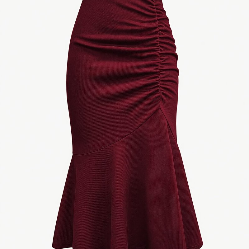 Everyday Comfort Skirt Elegant High Waist Pleatedハイウエストプリーツスカート|undefined